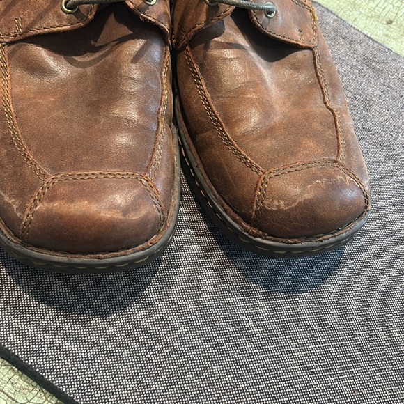 Born Oxford Shoes Mens Linden Brown Distressed Leather Casual Shoes Size11